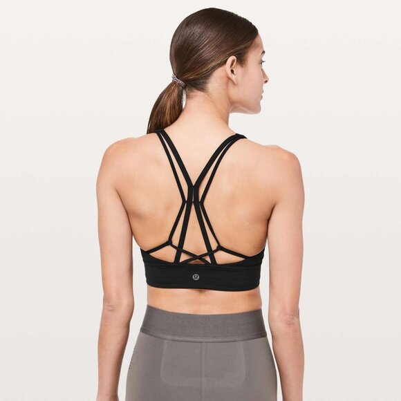 Lululemon Ride & Reflect Black Sports Bra - Size 6 - Picture 4 of 6